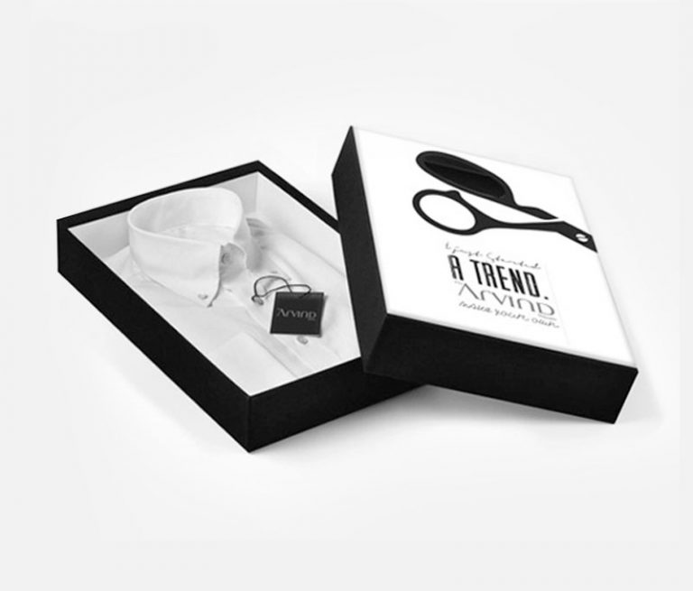 جعبه پیراهن درب از بالا