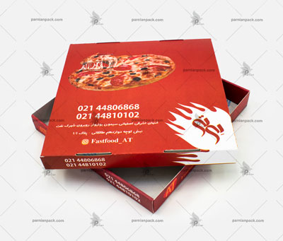 جعبه پیتزا 2 تکه