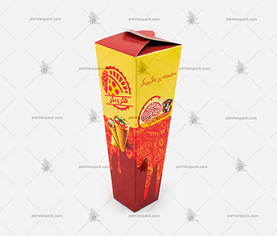جعبه پیتزا قیفی